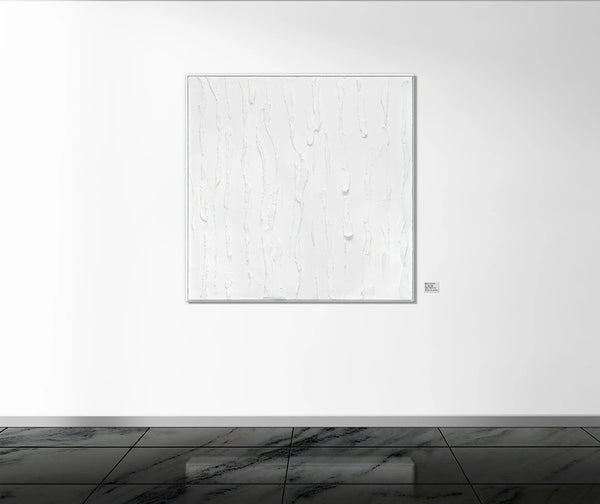 Modern wall decor for living room "Life III" 40x40 inch